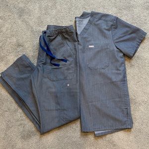 Men’s Figs Scrub Set - Graphite - Small